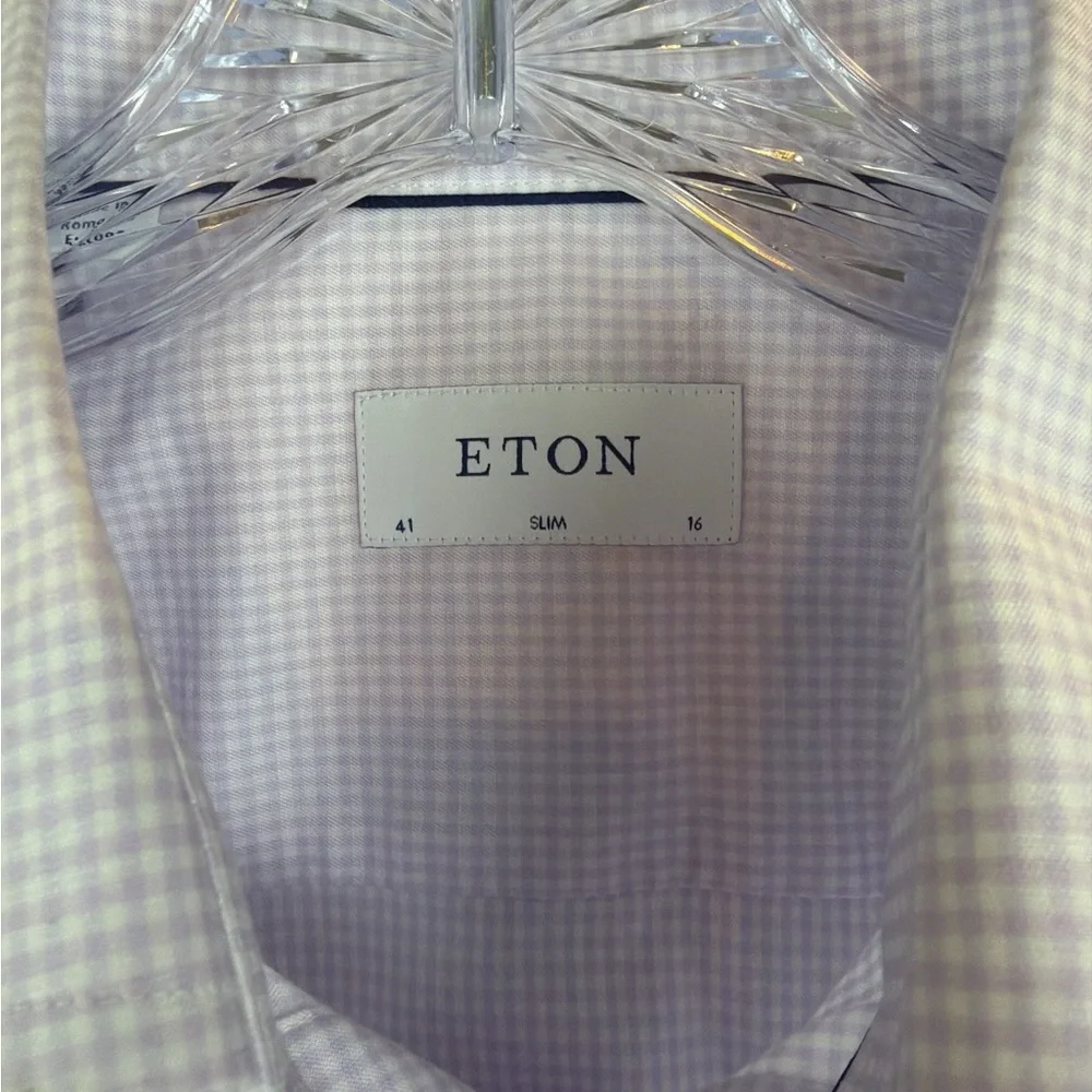 Eton Men's Purple Dress Shirt - Picture 3 of 3